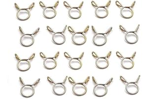 Scooter Zinc Plated Metal Fastener M5-M14 Air Tubing Fuel Line Hose Clips Tubing Spring Clamps Hose Clamp Water Pipe11mm Clev