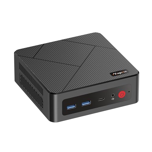 MAGICNUC AS1 Plus Home-Offfice-Mini PC, AMD Ryzen 5 3501U (Better Than 4300U/N150, Up to 3.7GHz), RAM 8GB DDR4, 256GB M.2 2280 SSD, Triple 4K Display, Dual LAN, Wi-Fi 5/BT 5.0, Mini Desktop PC