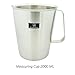 Blackcover Measuring Cup, Stainless Steel Beaker/Measuring Beaker Steaming Frothing Pitcher with Handle 64oz(2000ml))