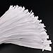 25pcs Nylon Invisible Zippers for Dresses, Skirts, Pillows, Sewing Craft (16 inch, White)