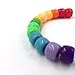 R.Flower 1000PCS Multicolor Bright Beads Plastic Craft Pony Beads 6x9mm for Jewelry Making Kids DIY Bracelets Necklaces