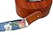 MUSIC FIRST Original Design “Strawberry Flowers” Vintage style Soft Canvas & Genuine Leather Ukulele Strap Ukulele Shoulder Strap