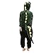 Aoibox Unisex Adult Dinosaur Animal Cosplay Onesie Pajamas Size XL GreenDinosaur