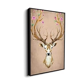 Canvas Wall Art for Living Room, Bedroom Animal Portrait Framed Canvas Prints for Home Decoration Ready to Hang - 16x24 inches