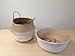 Dipped White Sea Grass Belly Basket Panier Boule Storage Nursery Toy Laundry Easter 1 PC