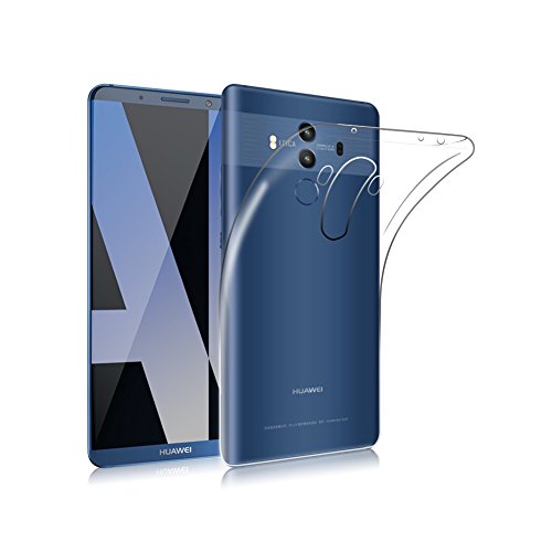 AVIDET Huawei Mate 10 Pro Case, Huawei Mate 10 Porsche Design Case Shock-Absorption Flexible Soft Gel TPU Silicone Cover for Huawei Mate 10 Pro (Transparent)