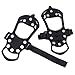 ENJOY OUTDOOR Ice Cleats Crampons and Tread,Ice Gripper for Walking or Hiking on Snow and Ice,Cleat Over Shoe,Boot Anti Slip 10 Steel Studs Slip-on Stretch Footwear