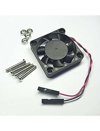 easycargo 4 pcs DC 5 V sin escobillas ventilador de refrigeración de CPU bajo nivel de ruido, larga vida con tornillos para Raspberry Pi de refrigeración 3 Pi 2 modelo B RPI B +