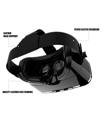 Virtual-Reality-Headset-360-VR-Goggles-for-iPhone-6-6-Plus-7-7-Plus-Android-Smartphones-4-to-6-IN-Plays-3D-Games-in-VR-Helmet-Best-VR-Glasses-Set-w-FREE-Remote-Controller-By-VisionCast