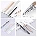 Roller Ball Pens, Gel Ink Ballpoint Pen with High Density Material Barrel pens fine point, Smooth Writing Rollerball Pen for Business, School and office Use, Black Ink, 0.5mm Fine Point – 5Pack