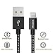 Zteanok iPhone Cable , 2 Pack 10 Feet Nylon Braided Cord Lightning Cable to USB Charging Charger for iPhone 7/7 Plus/6/6 Plus/6S/6S Plus,SE/5S/5,iPad,iPod Nano 7 - 10 Ft(3 Meters) - Black White