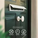 White Letter Box Cover Brush Flap Internal External Aluminium view 3