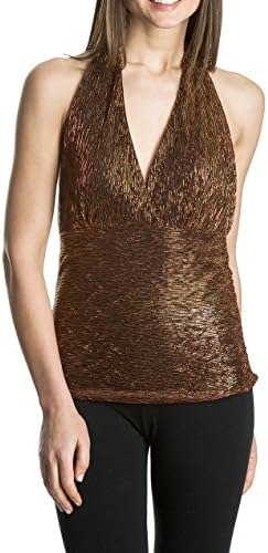 Bruno Lacosta - Night top metallic effect neckline and backless