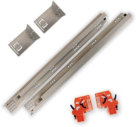 15" Soft Close, Under-Mount, Full Extension Drawer Slide, 85 lb Capacity