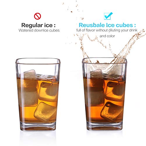 PINSUKO Reusable Plastic Ice Cubes (pack of 20 white) Pricepulse