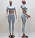 ChongErfei Women's Sexy Bodycon Round Neck Hoody Pants 2-Piece Jumpsuit Sportswear (Large, Sky blue)
