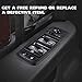 Driver Side Master Power Window Switch Replaces OE# 4602863AB 4602863AC 4602863AD for 2009-2012 Dodge Ram 1500 2500 3500 Quad & Crew Cab Pickup Only