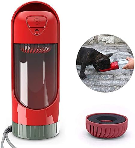 Youyababay Portable Dog Water Bottle,Leak Proof Dog Water Dispenser with Activated Carbon Filter, Pull-out Design, Dog Drinking Bottles Bowl for Outdoor Travel