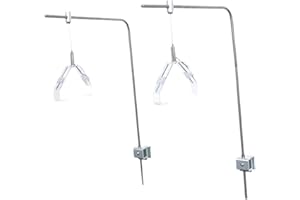 Bothyi 2X Aluminum Alloy Adjustable Aquarium Light Holder Bracket, Aquarium Light Bracket Mount for Aquariums