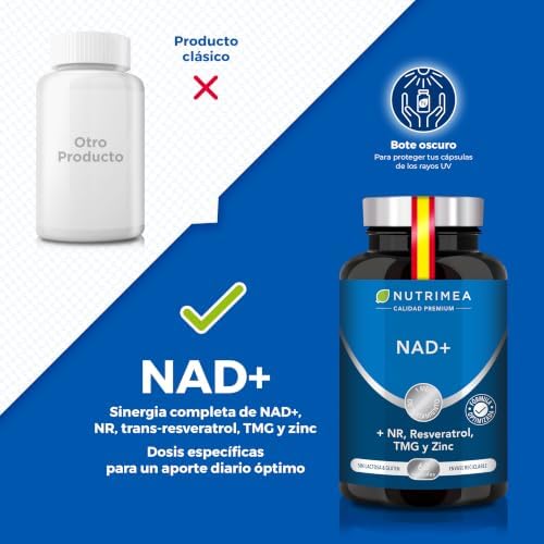 NAD+ | 700 mg | Fórmula Completa | 60 cápsulas vegan