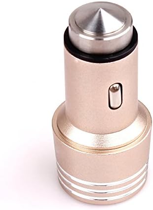 Hamaker Two 2.4A Dual USB Port Car Charger Portable Travel Charger Rapid Car Charger for iPhone Samsung LG HTC Nexus iPad (Gold)