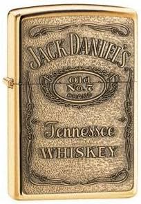 Jack Daniel's Brass Label Zippo, these are great Personalised Gifts for Men and Gifts for Her, For Birthday, Christmas, Fathers Day, Wedding