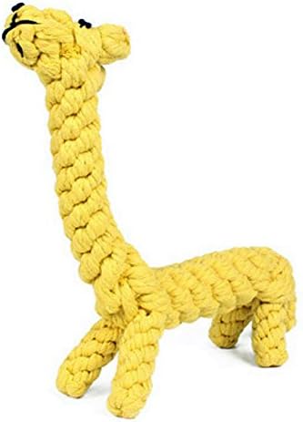 Pet Dog Toys, Teeth Cleaning Cotton Rope Chew Toys for Small Dog (Giraffe)