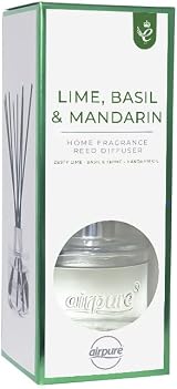 airpure Reed Diffuser Lime Basil Mandarin 100 ml 8 Black Sticks view 1
