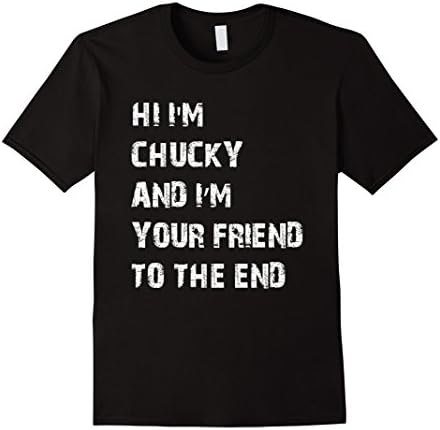 Men's Hi I'm Chucky and I'm Your Friend To The End XL Black