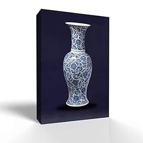 Wall26-Canvas Wall Art-Blue and White Porcelain China Vase-Giclee Painting Wall Bedroom Living House Decoration Home Art - 12x18 inches