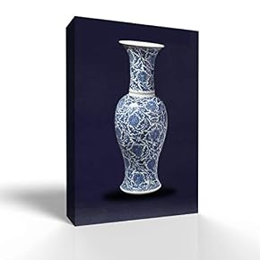 Wall26-Canvas Wall Art-Blue and White Porcelain China Vase-Giclee...