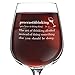 Procrastidrinking Funny Wine Glass Gifts for Women- Premium Birthday Gift for Her, Mom, Best Friend- Unique Present Idea