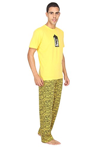 nuteez words pyjama set for men