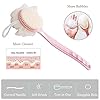 Sunwuun-1-PACK-Back-Scrubber-Body-Brush-Loofah-Dry-Brushing-Body-Brush-with-handle-for-shower-with-Loofah-2-in-1-Multifunction-Bath-Brush-Mesh-Sponge-with-Curved-Handle-for-Men-and-Women Sunwuun 1 Pack Back Scrubber Body Brush Loofah Dry Brushing Body Brush with Handle for Shower with Loofah, 2-in-1…