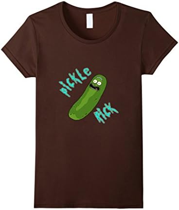 Womens PICKLE-RICK-Tshirt XL Brown