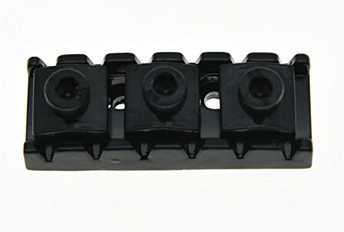 KAISH Black R3 Guitar Locking Nut 43mm String Lock Fits Floyd Rose Tremolo Bridge