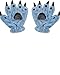 ReachMe Stitch Onesie Pajamas with Matching Gloves and Slippers Animal Pjs Halloween Costumes Party Wear(1 Blue,XL)