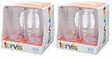 Tervis 16oz clear Tumbler Set of 8, Each Tumbler is 6 Inches Tall by 3.5 Inches in Diameter
