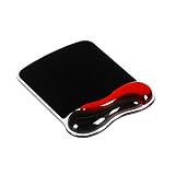 Kensington Duo Gel Mouse Pad with Wrist Rest - Red (K62402AM)
