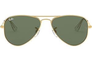 Ray-Ban Kids' Rj9506s Metal Aviator Sunglasses