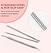 Becoyou 7 Pcs Blackhead Remover Pimple Popper Tool Kit, Stainless Steel Blackhead Removal Tool Pimple Popping Kit, Comedone Pimple Extractor Acne Tool Blackhead Tweezers
