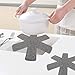 Set of 9 Gray Pan and Pot Protectors，3 Different Size，Avoid Scratching and Protect Surfaces