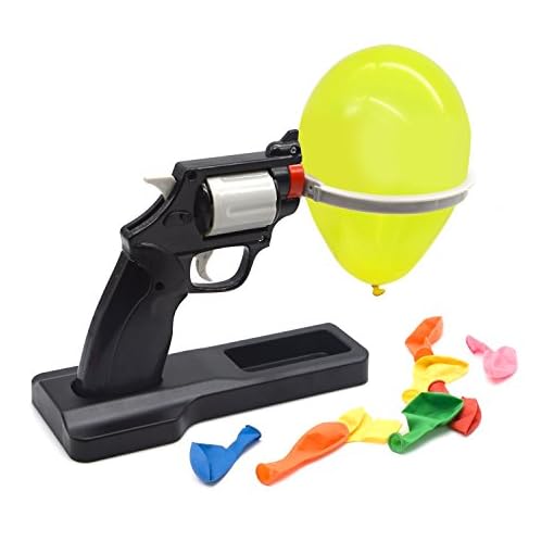 Balloon Party Roulette Gun Bang Game Fun College Kids Harmless Gag Toy Set
