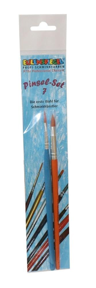 Face Painting Brush Professional Set 7 (2 Face Painting Brushes), Oval Brush size 8 Balance size 3