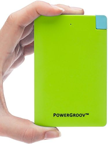70% OFF! PowerGroov Power Bank 2500mAh Portable External Battery Pack Charger Built-in Micro USB for Android Phones &amp; Apple iPhone Ultra Slim &amp; Lightweight Fits Your Pocket or Wallet (Green)