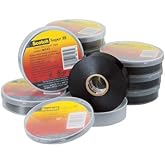 3M Scotch Super 88 Vinyl Electrical Tape, -18 to 105 Degree C, 10000 mV Dielectric Strength, 66' Length x 3/4" Width, Black (