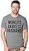 Mens Worlds Okayest Husband T Shirt Funny Hilarious Gift for Dad Sarcastic