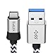 KINPS USB Type C Cable, 6ft/2m Fast Charger Braided Cord USB C to USB A 3.0 for Pixel 4/4XL, Samsung Note 10/S8/S9, Huawei Mate 30/P20, One Plus 6T/7, Nintendo Switch and More