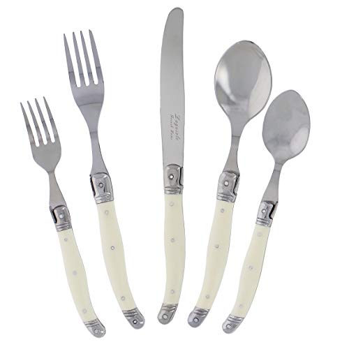 Laguiole 20 Piece Flatware Set Stainless Steel Cutlery Set