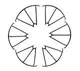 MJX X600 RC Drone Spare Parts: 3 Pairs Propeller Guard Bumper Protectors for MJX Hexacopter 6 Axis Gyro UAV